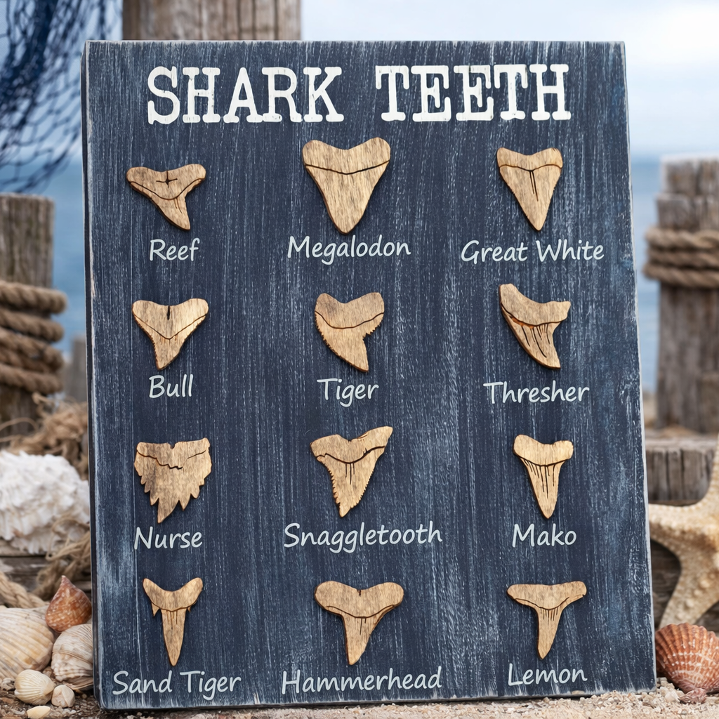 Shark Teeth Guide P2591 12x16 – Paisley Grace Makery