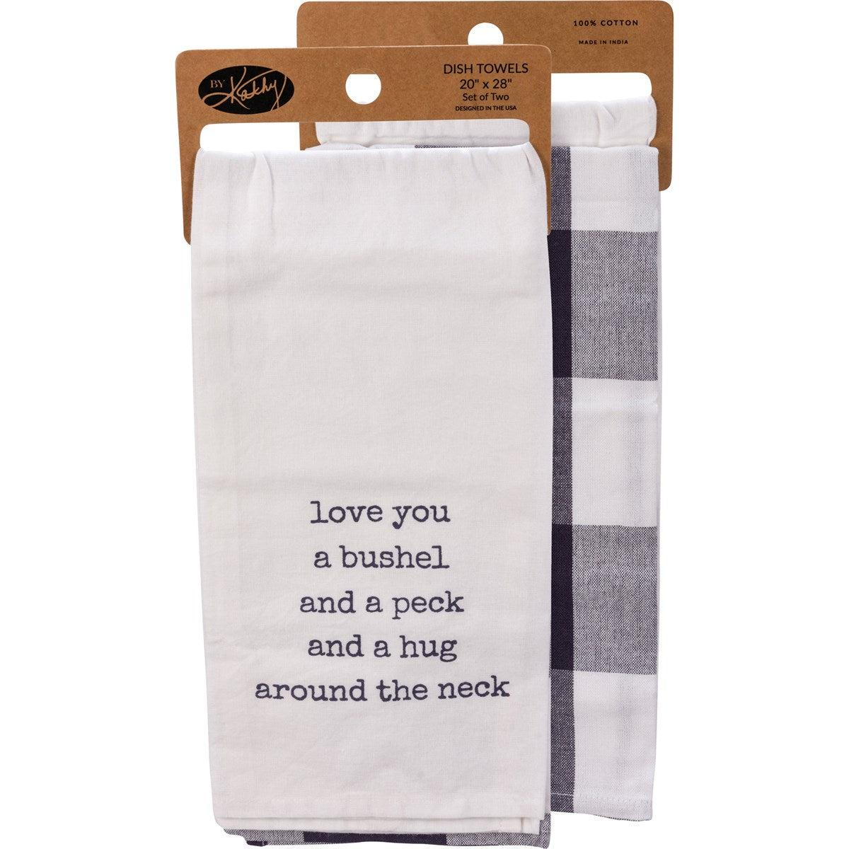 Linen Kitchen Towels Cow & Sheep (set of 2)