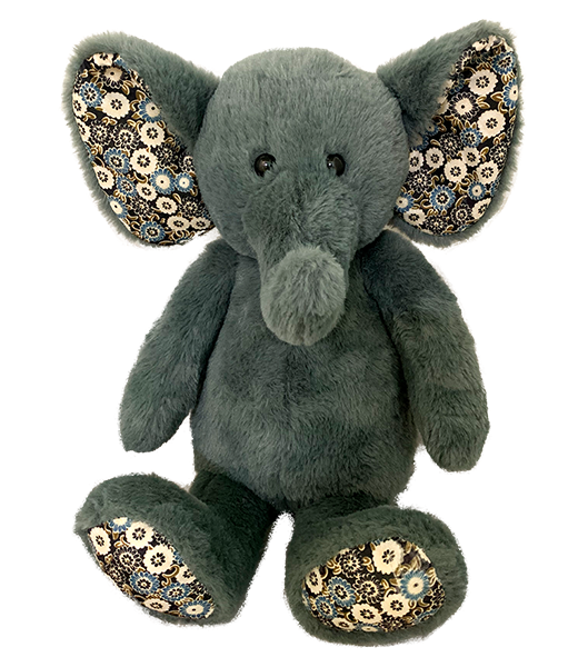 "Forget Me Not" the Elephant 16"  Build Your Own Stuffy S703