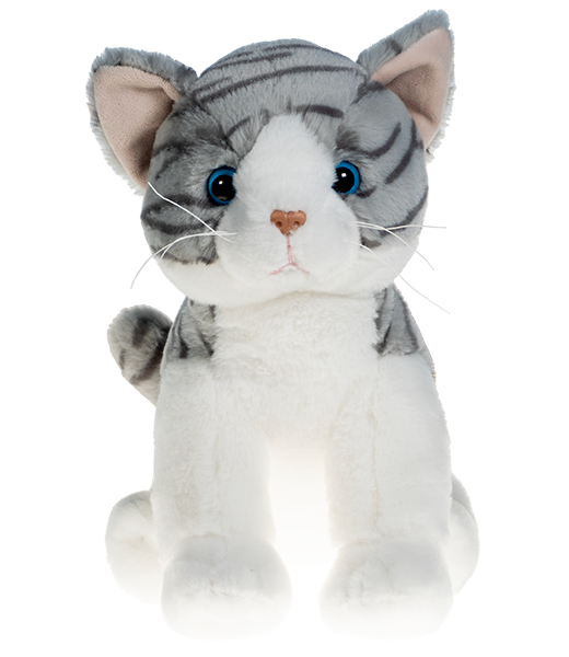 Purr-Cilla the Gray Tabby Cat Build Your Own Stuffy S794