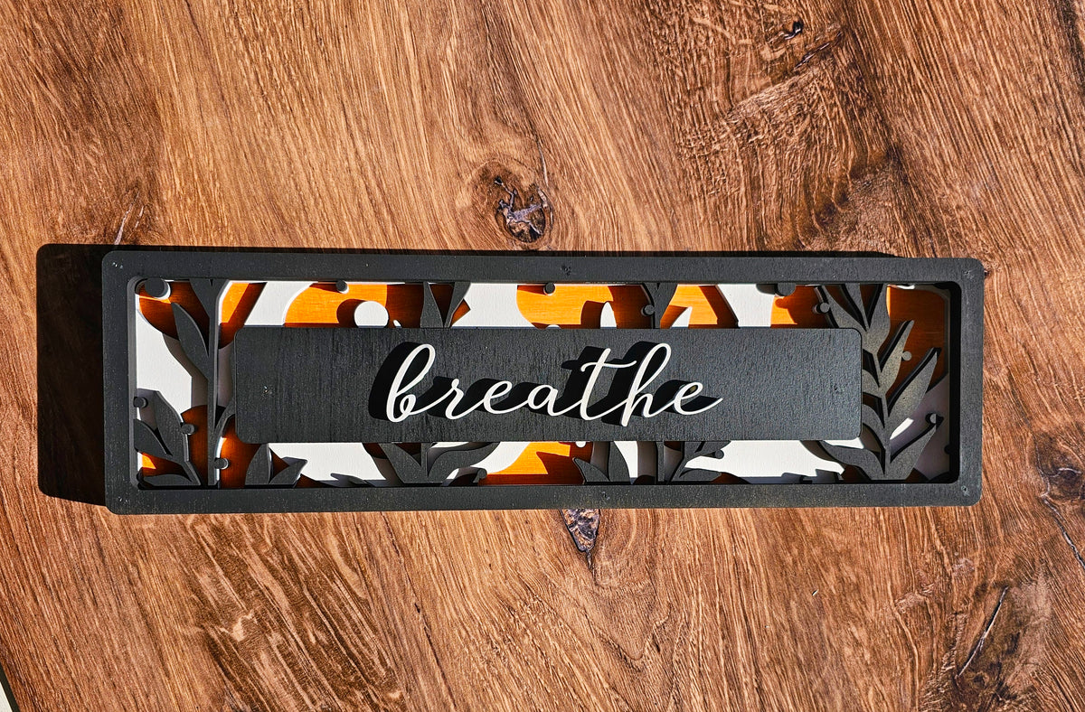 What's Your Word Shelf Sitter Layered Plaque P03516