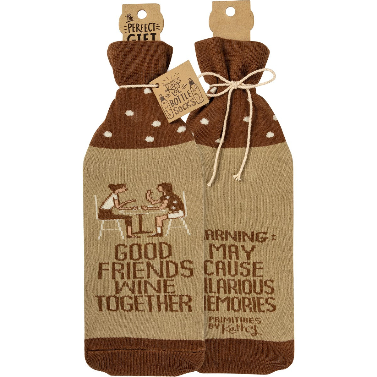 Wine Together-Friends Bottle Sock