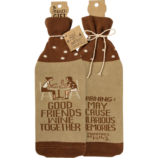 Wine Together-Friends Bottle Sock
