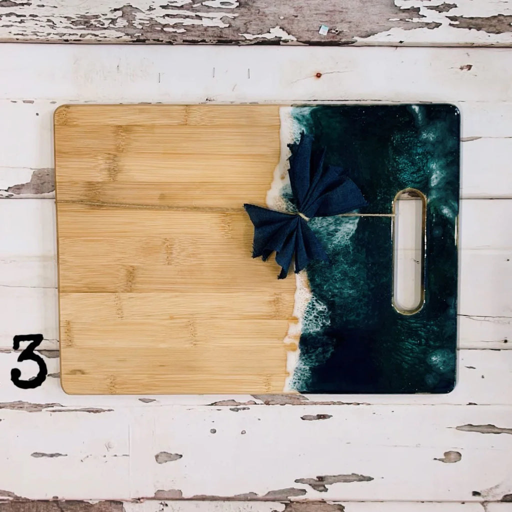 11" Serving Board with Handle Epoxy Workshop Choice