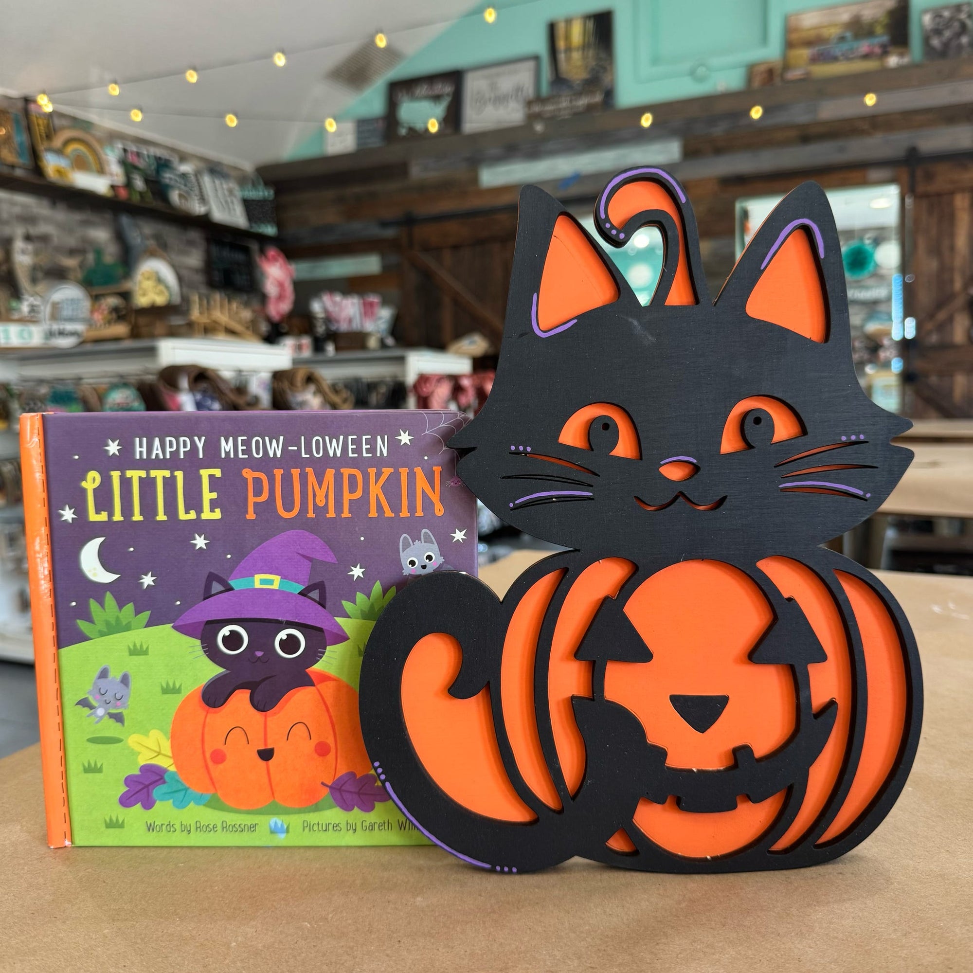 10.15 @ 10am- Cat and Pumpkin Craft Meow-loween 3D LASER PROJECT - P014110