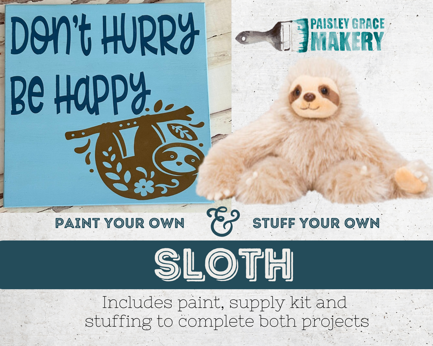 DIY Stuffy & Paint Gift Baskets