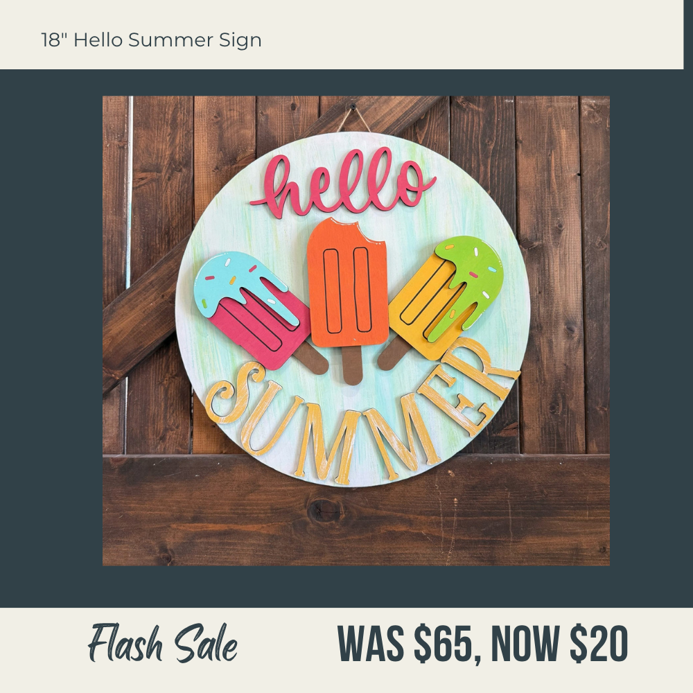 Clearance Sale – One-of-a-Kind Finished Decor - G0722