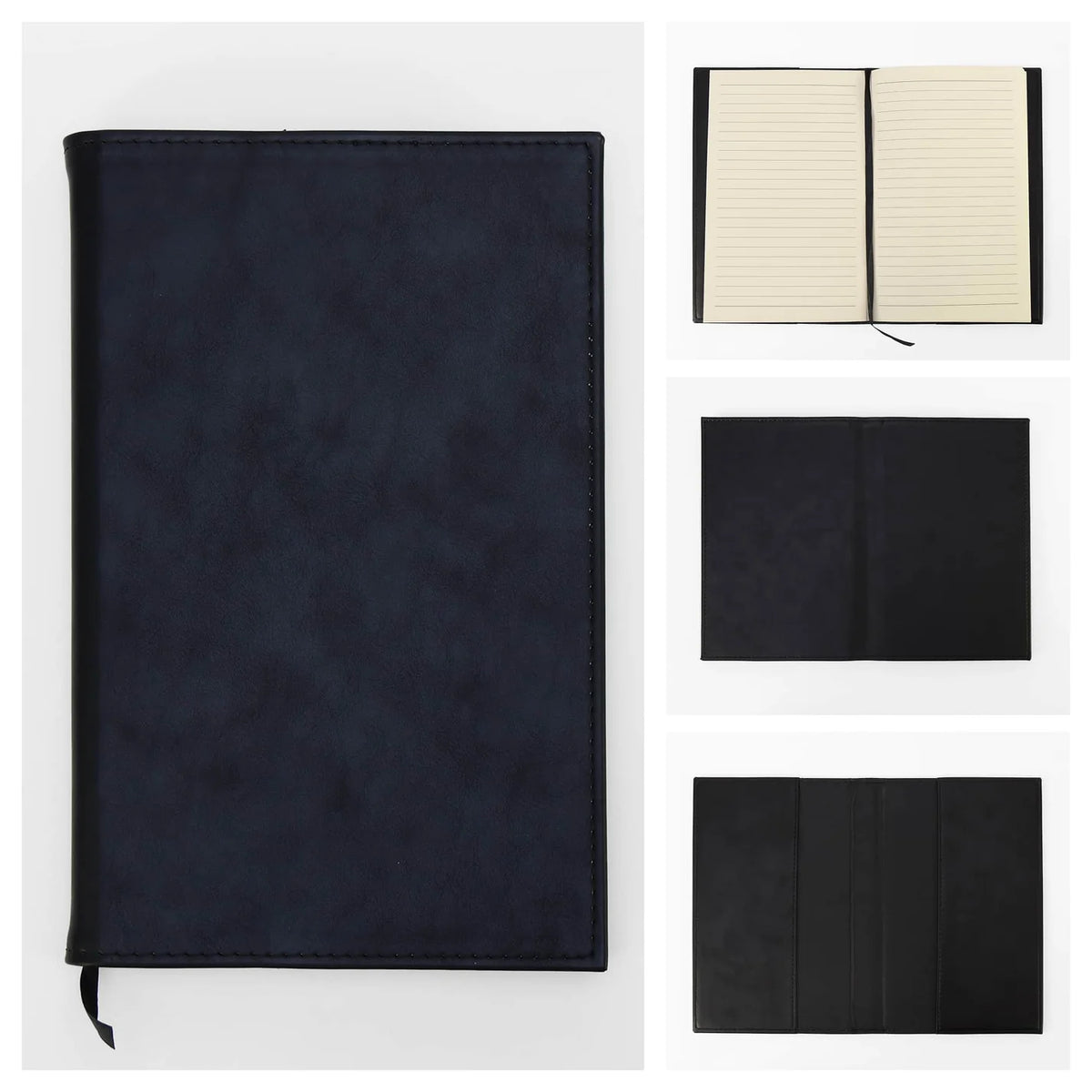 Black Laserette Journal- Customize with Your Logo, Quote or Monogram