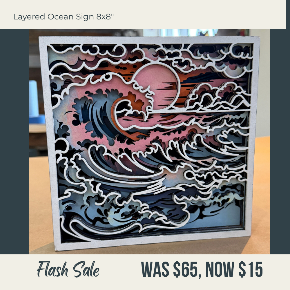 Clearance Sale – One-of-a-Kind Finished Decor - G0722