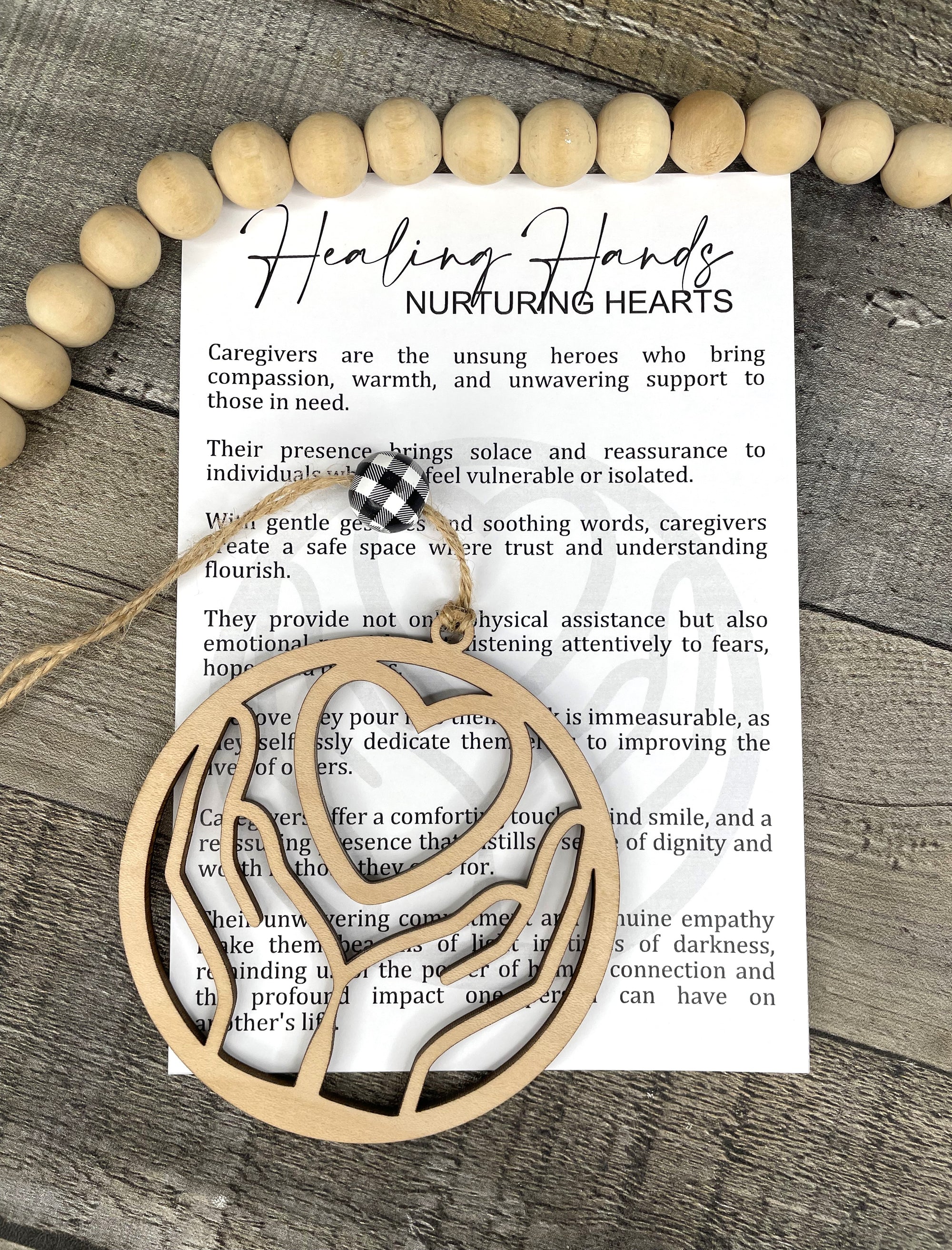 Healing Hands Caregiver Story Card Ornament P13117