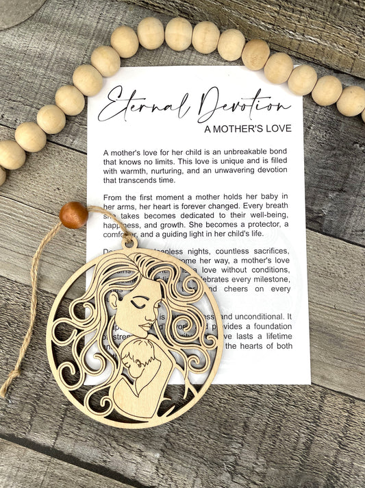 Eternal Devotion A Mother's Love Story Card Ornament P13124