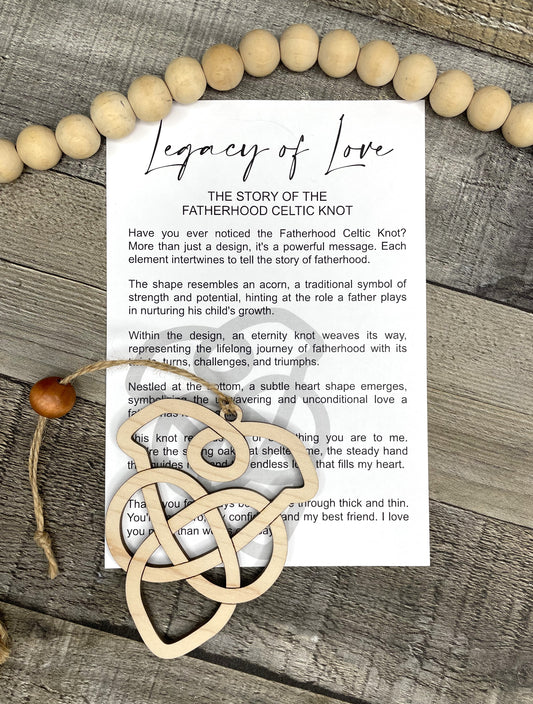 Legacy of Love Fatherhood Story Card Ornament P13126