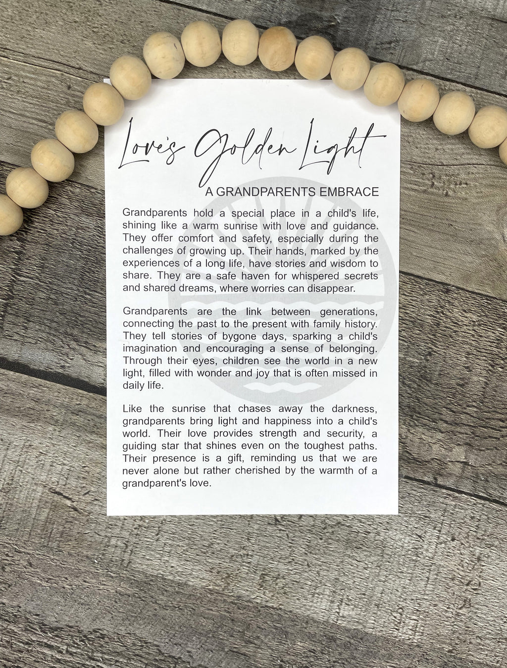 Love's Golden Light-Grandparent Ornament P13113