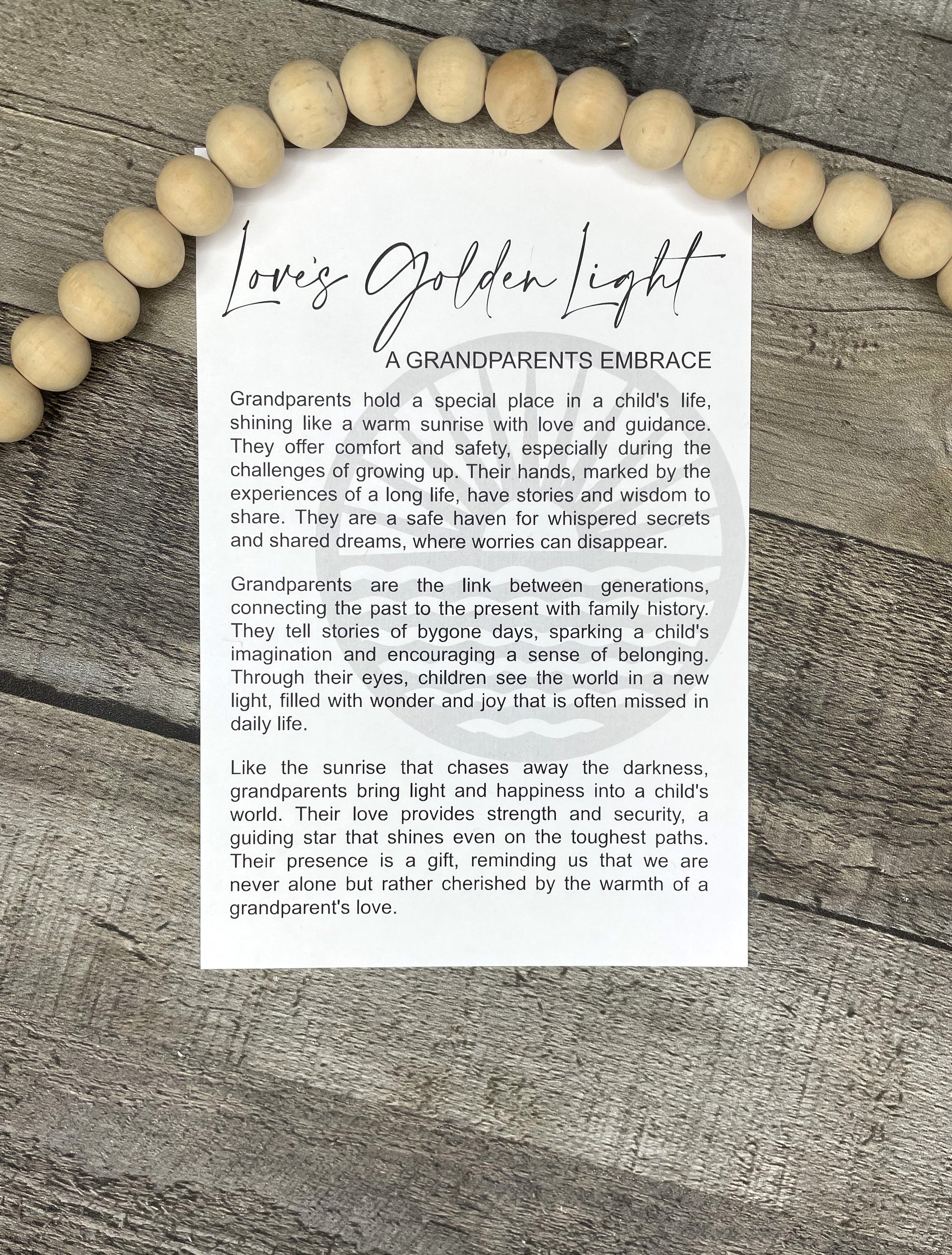 Love's Golden Light-Grandparent Ornament P13113