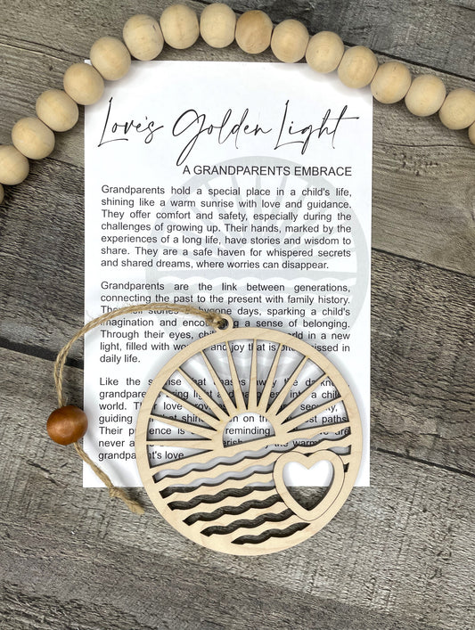 Love's Golden Light-Grandparent Ornament P13113