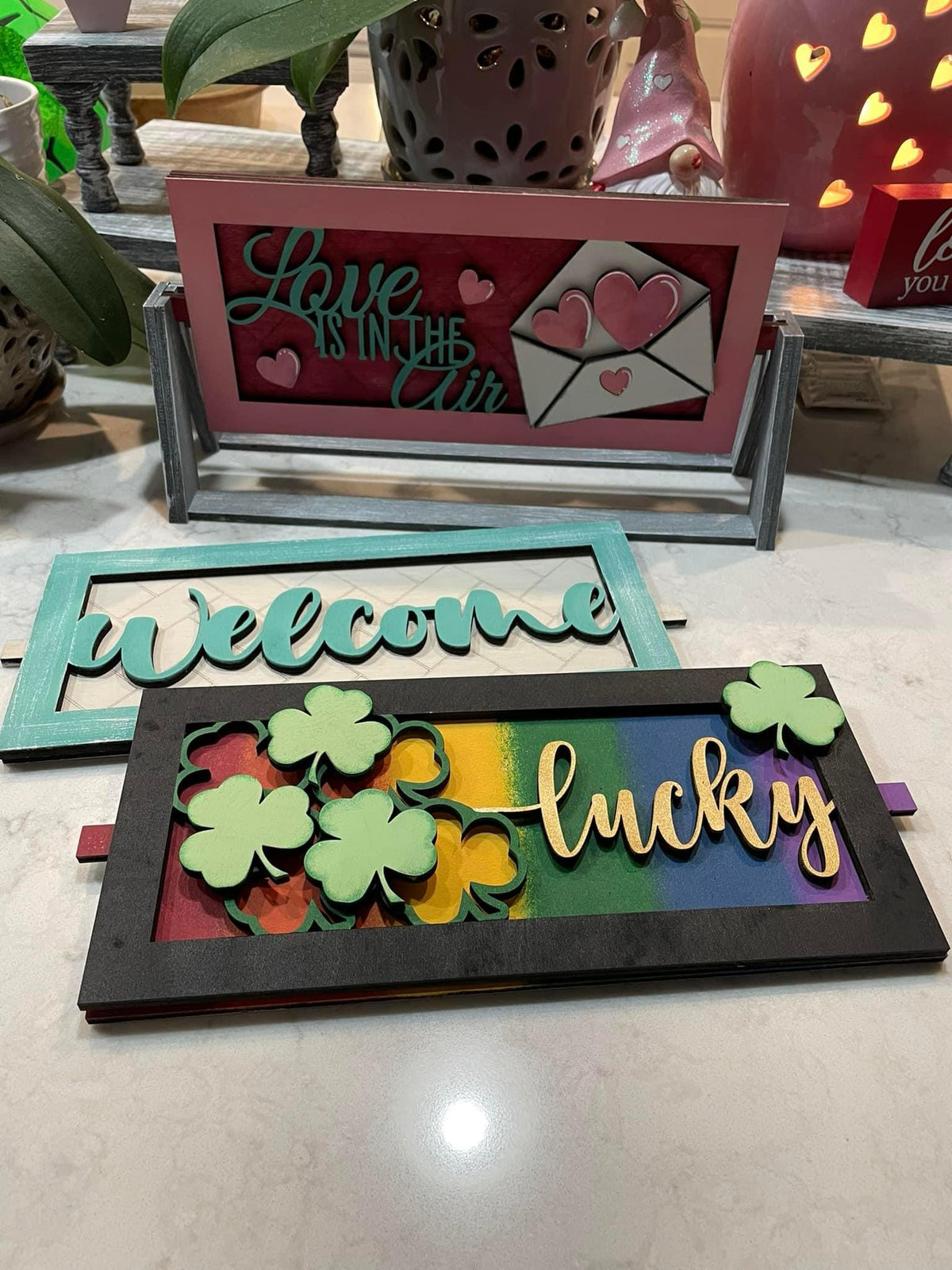 Lucky Shelf Stand Sign Insert P13042