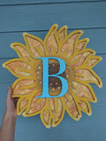 Sunflower Layered Paint Pour P13163