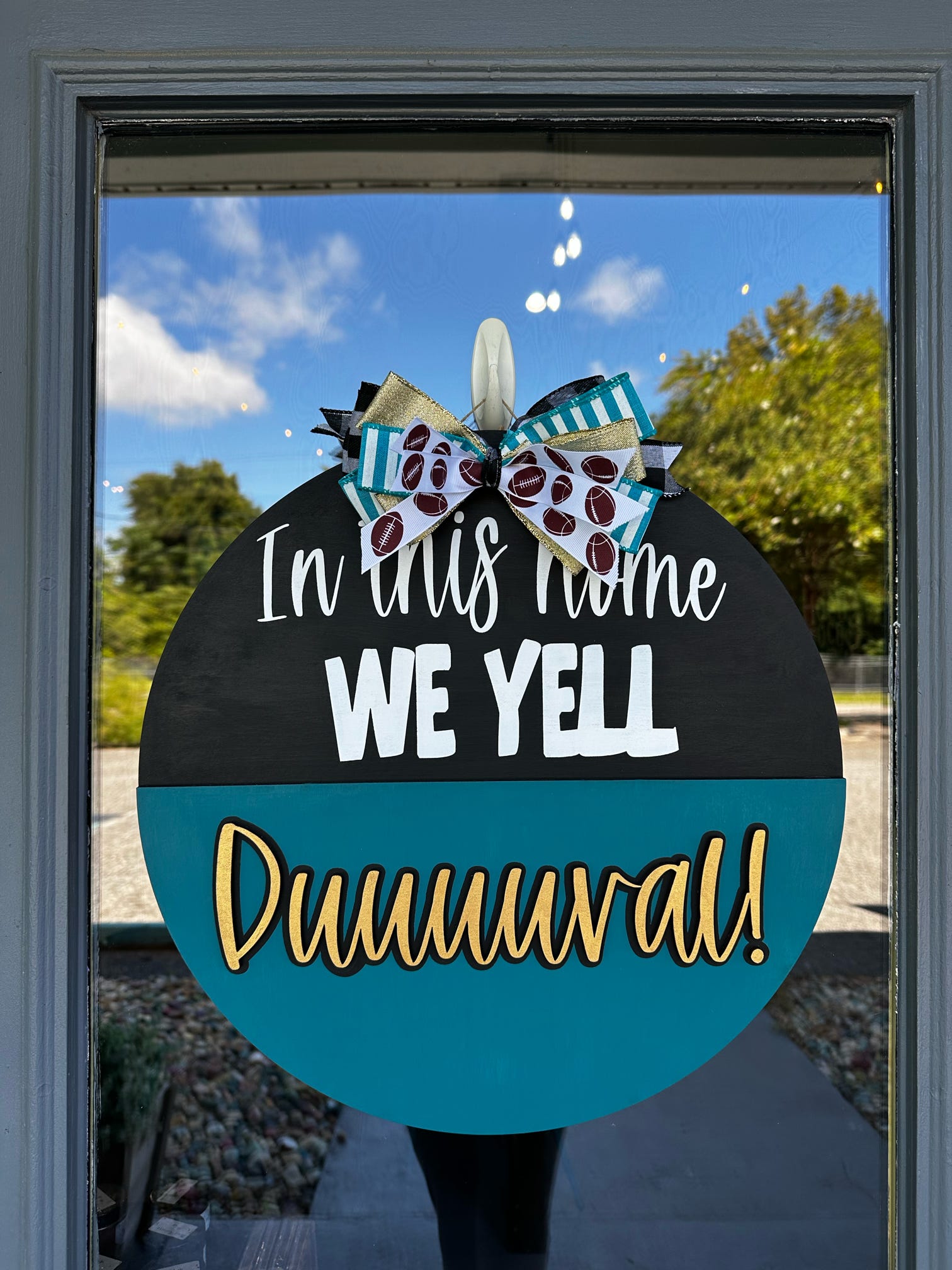 In this Home We Yell Duuuuuval!! 3D Door Hanger P13173