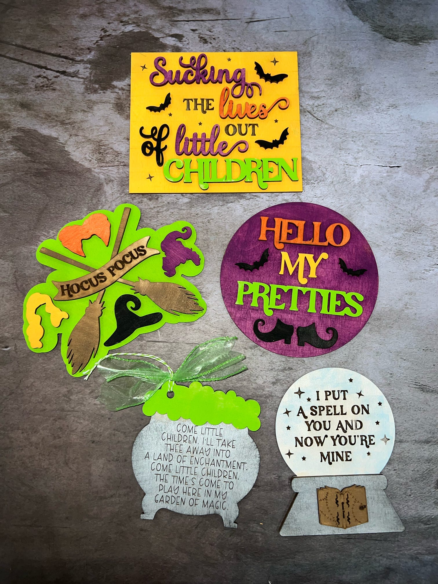 Hocus Pocus Tiered Tray Set (Overcut)