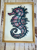 Framed Signature with Paint Pour Shape P13340