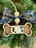 Dog Bone Personalized Ornament P13503
