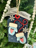Warm and Cozy Mittens Gift Tag Ornament P13566