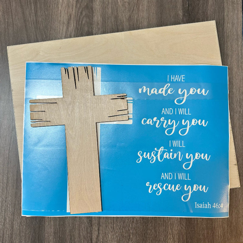 I Have Made You Isaiah 46:4 Cross Mixed Media Signature P013807