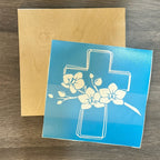 Cross with Flowers P03008