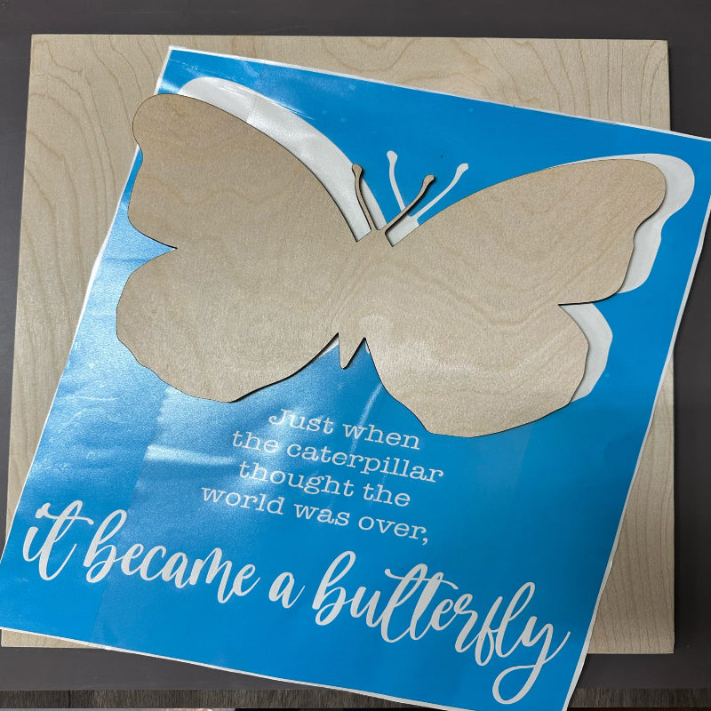 It Became A Butterfly Mixed Media Signature P013805