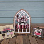 Summer Inserts for Seasonally Changeable Shelf Trio P013982