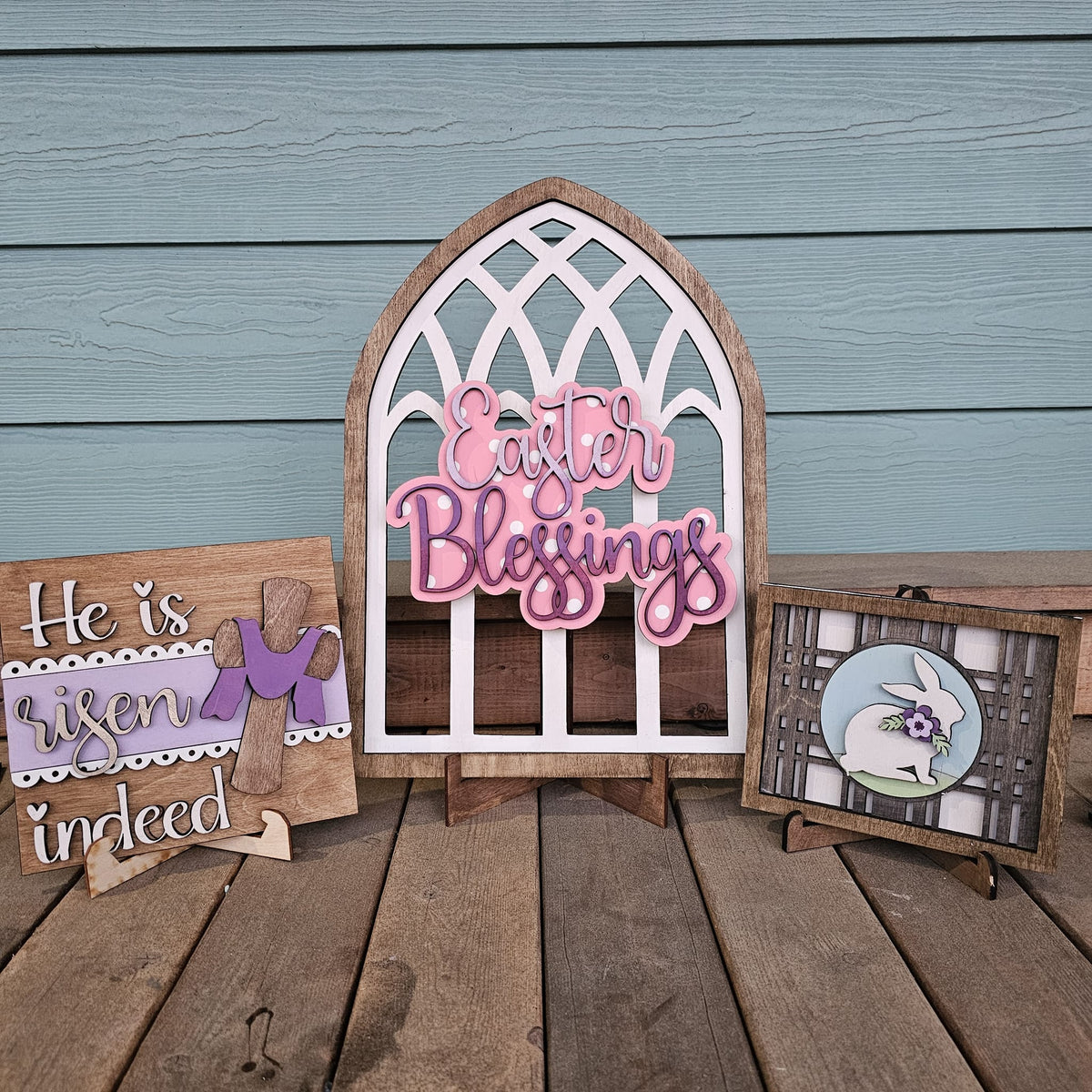 Easter Inserts for Seasonally Changeable Shelf Trio P013981