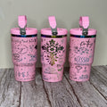 Faith Full Wrap 30 oz Light Pink with Copper Core Flip Top with Lid Handle P014021
