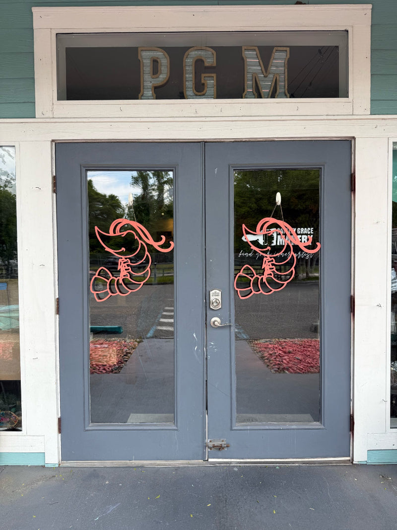Bare Bones Shrimp Door Hanger P014025