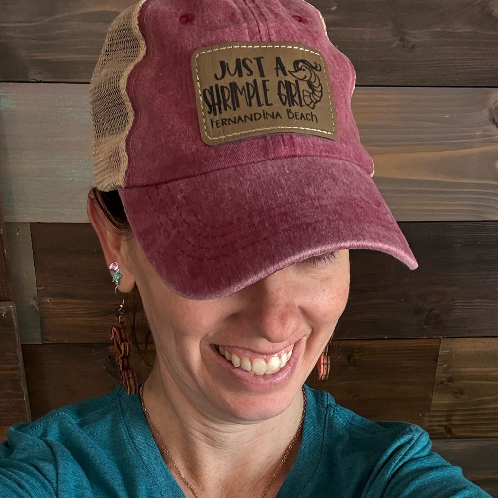Just A Fernandina Shrimple Girl Red Hat