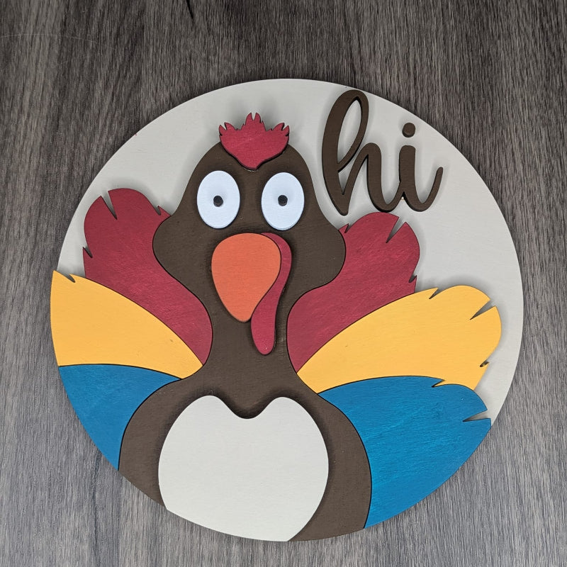 Hi Turkey Round 3D LASER PROJECT - P014115