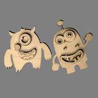 Silly Monsters 3D LASER PROJECT - P014111