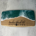 Amelia Island GPS Ocean Epoxy Acacia Board Engraved