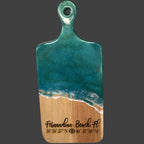 Bread Board Ocean Epoxy Cutting Board 18x8" Engraved