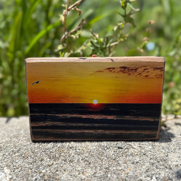 Beach Sunset 4x6 Photo Block