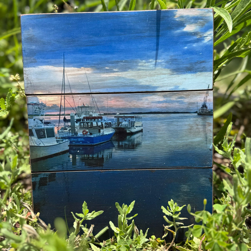 Sunset Docks 8x10 Photo Pallet