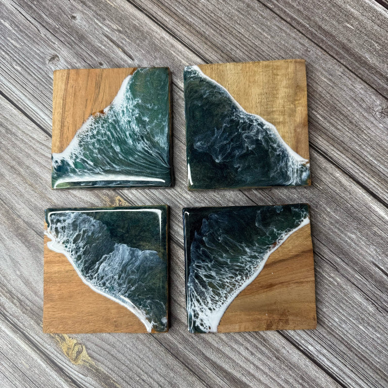 Epoxy Coasters Square P014206 - SET OF 4