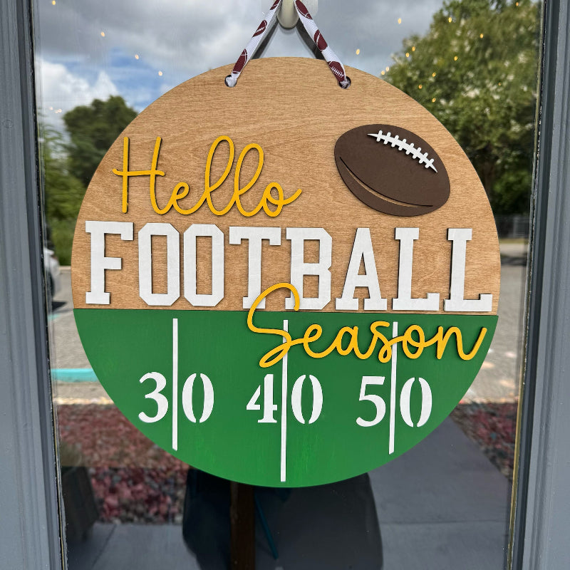Football Season 3D DOOR HANGER - P014226