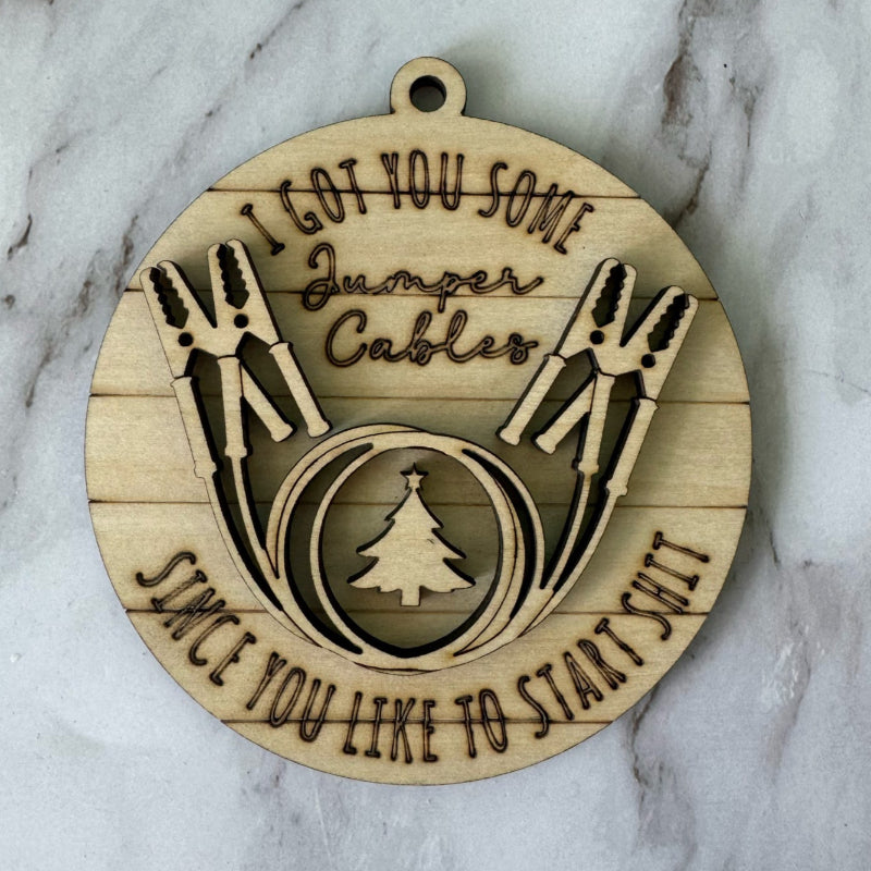 I Got You Some Jumper Cables 3D LASER Ornament G13