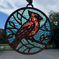 SeaGlass Sun Catcher Cardinal P014285