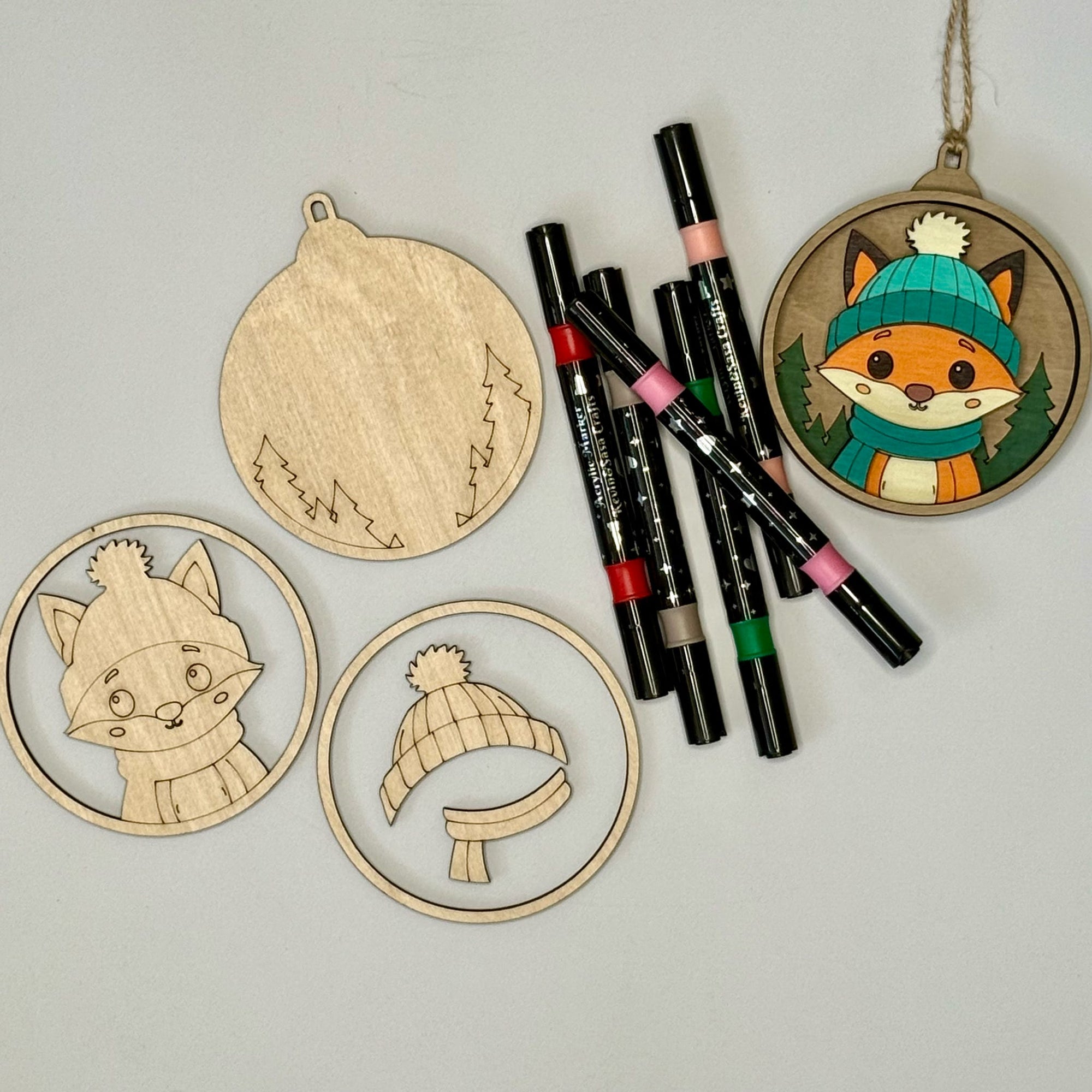 Animal Tri Layered Classroom Kit Ornaments