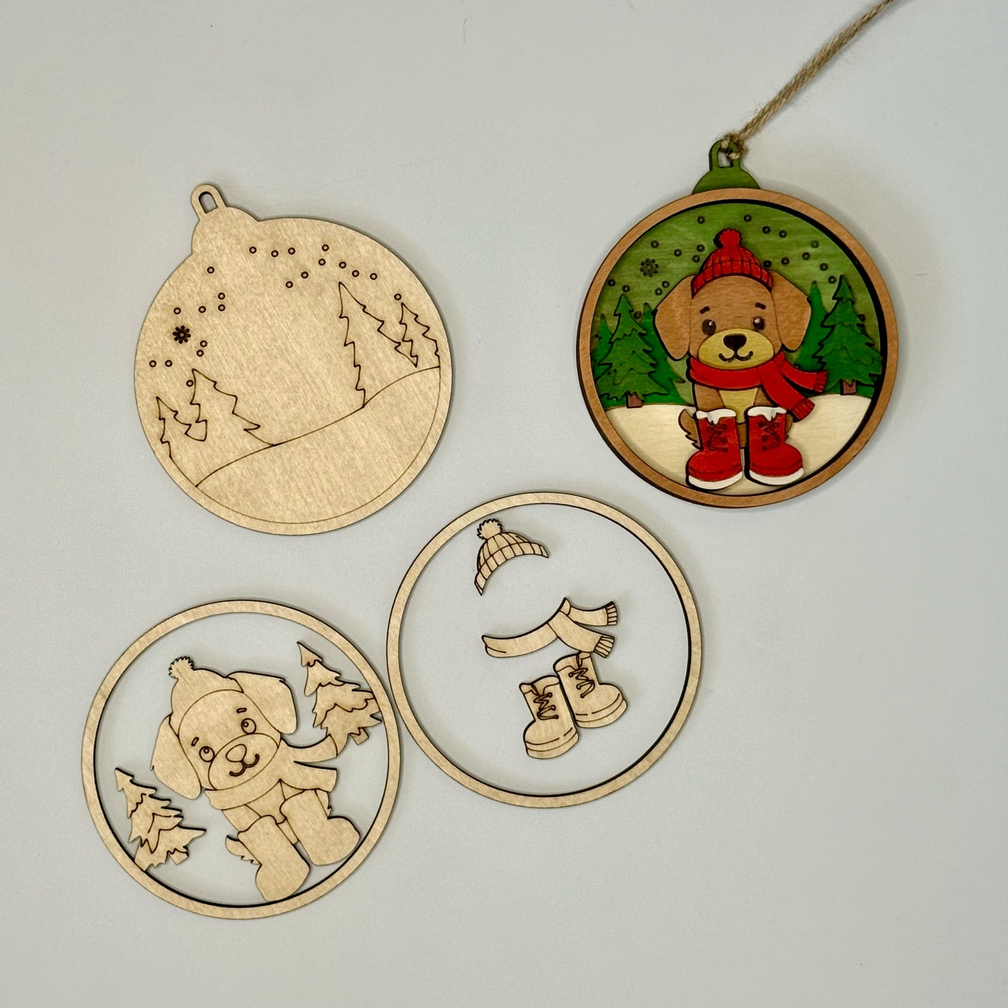 Animal Tri Layered Classroom Kit Ornaments