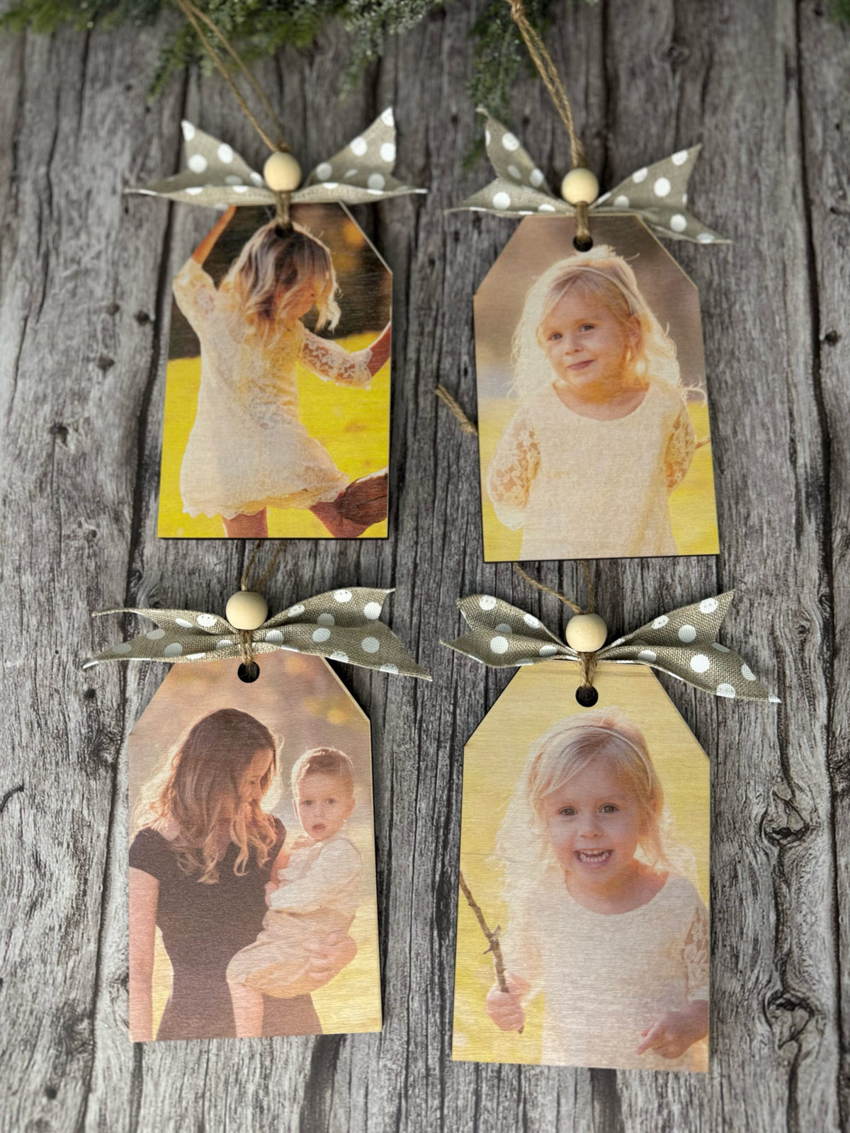 Photo Ornament Tags