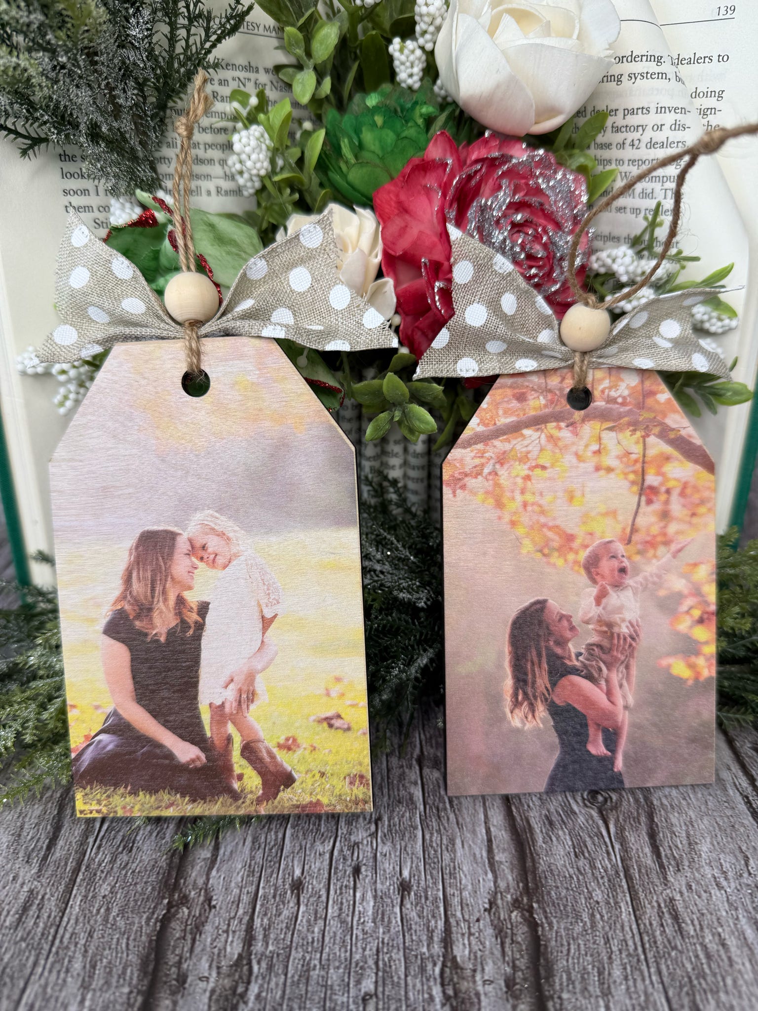 Photo Ornament Tags