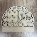 Drop in Hearts and Love 3D Laser Project- G327