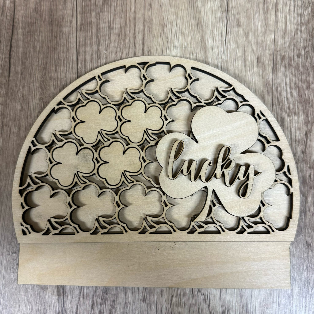 Drop In Shamrock Pattern 3D LASER PROJECT -G329